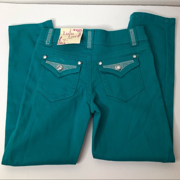 Lulu Luv Girls Stretchy Jeans Size 6X - Picture 3 of 6